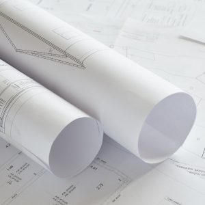 Detailed blueprints of a house