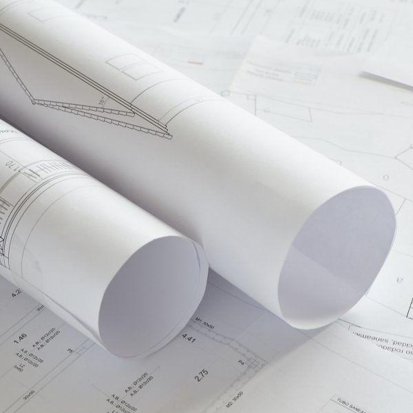 Detailed blueprints of a house